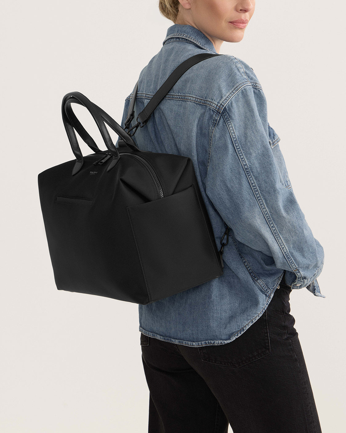Nostra Nylon Carryall Bag with Luggage Sleeve and Multiple Pockets - Image 10