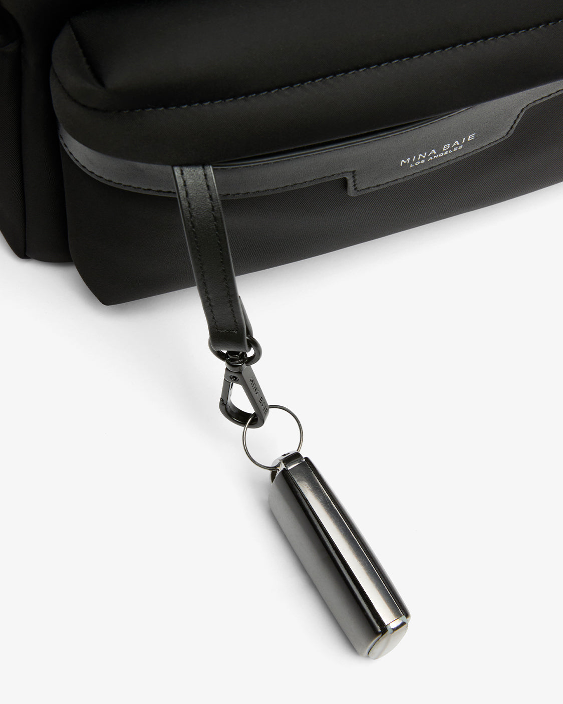 Nostra Nylon Diaper Backpack with Insulated Bottle Pockets and Key Leash - Image 20