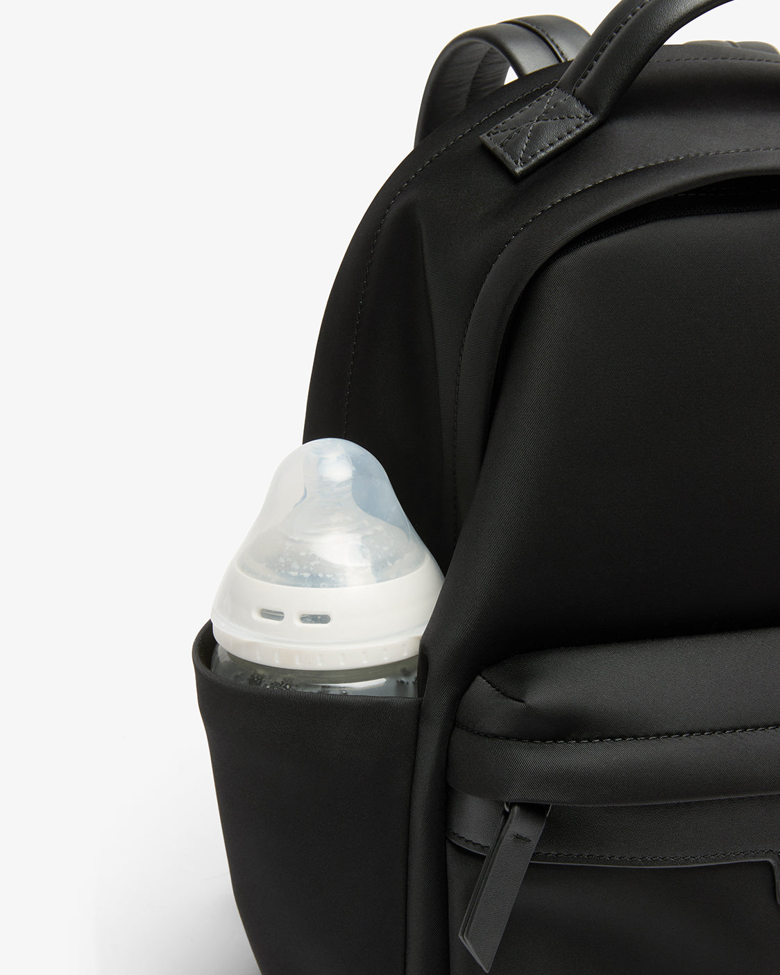 Nostra Nylon Diaper Backpack with Insulated Bottle Pockets and Key Leash - Image 21