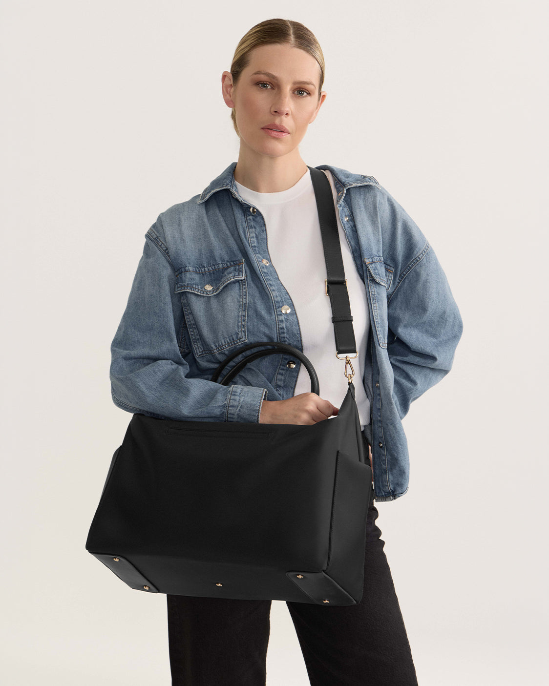 Nostra Nylon Carryall Bag with Luggage Sleeve and Multiple Pockets - Image 23