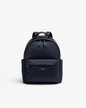 Nostra Nylon Diaper Backpack with Insulated Bottle Pockets and Key Leash