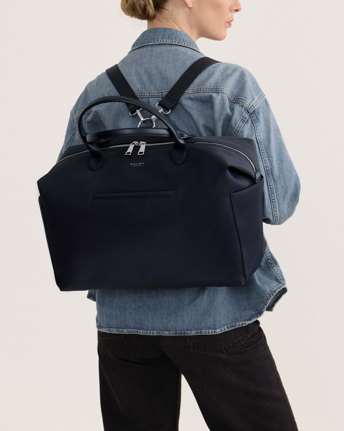 Nostra Nylon Carryall Bag with Luggage Sleeve and Multiple Pockets - Image 3