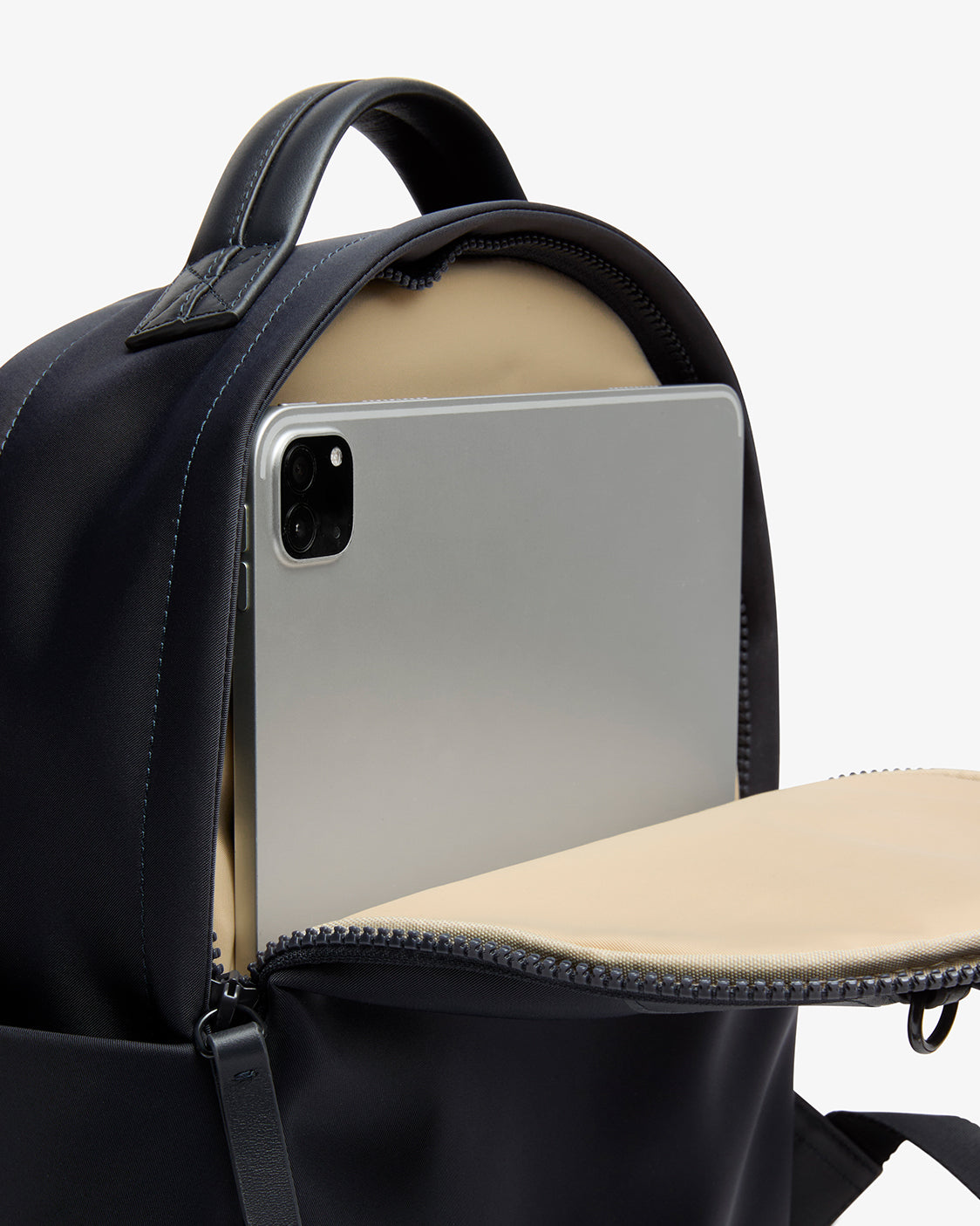 Nostra Nylon Diaper Backpack with Insulated Bottle Pockets and Key Leash - Image 4