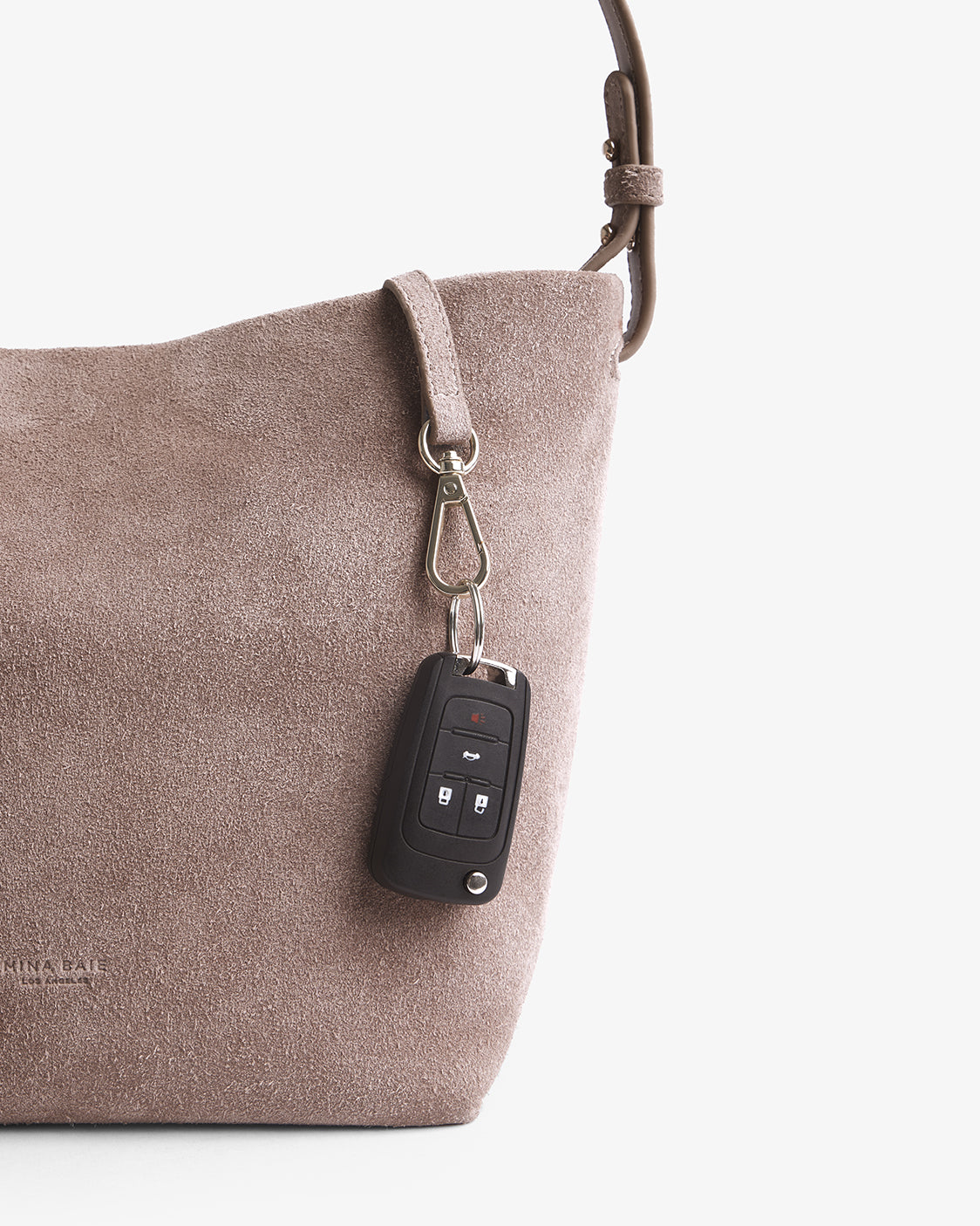Nostra Suede Crossbody Bag with Interior Organizer and Matching Pouch - Image 12
