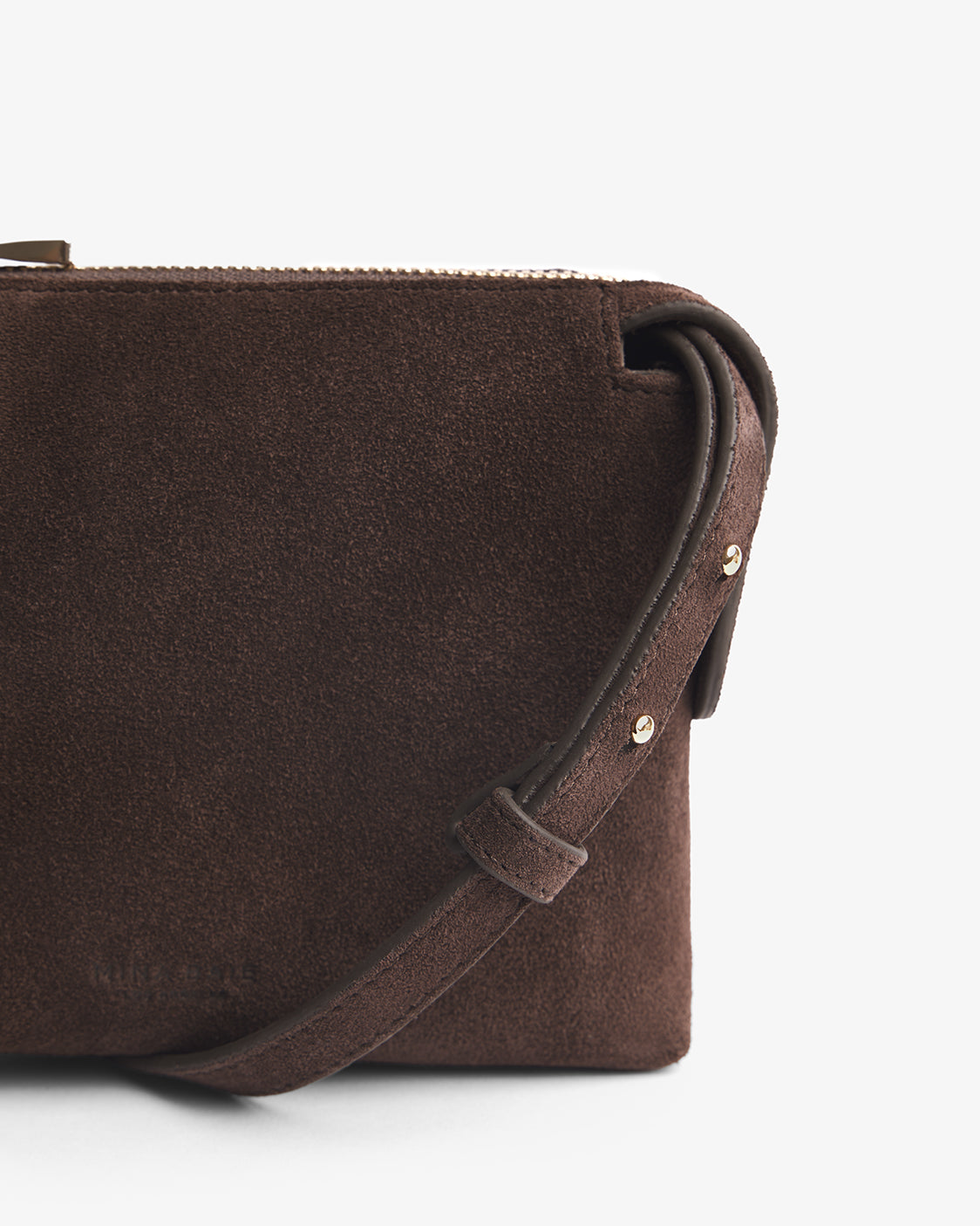 Nostra Suede Crossbody Bag with Interior Organizer and Matching Pouch - Image 4