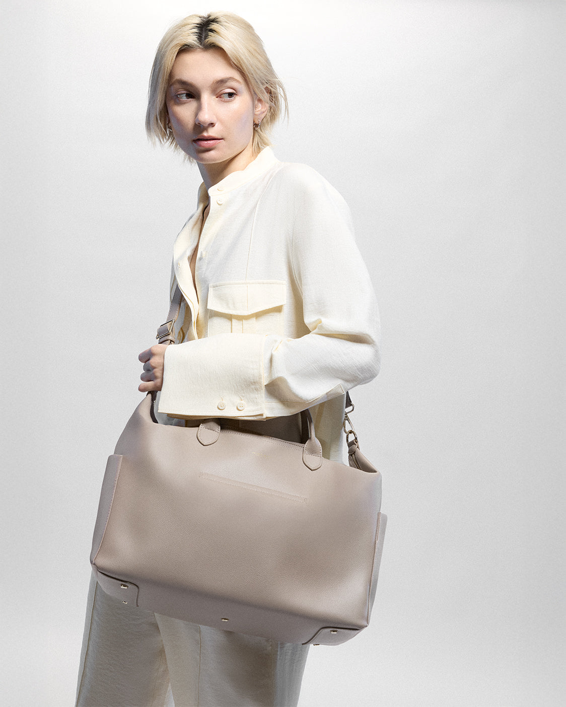 Nostra Vegan Leather Convertible Shoulder Crossbody Backpack Bag - Image 41