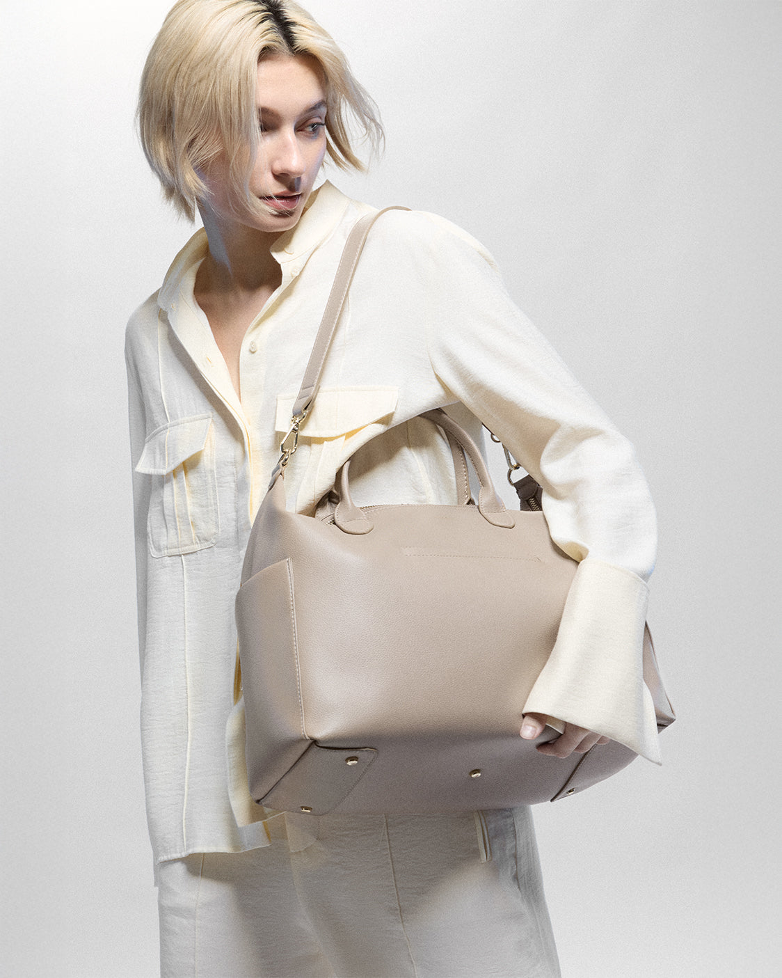 Nostra Vegan Leather Convertible Shoulder Crossbody Backpack Bag - Image 42