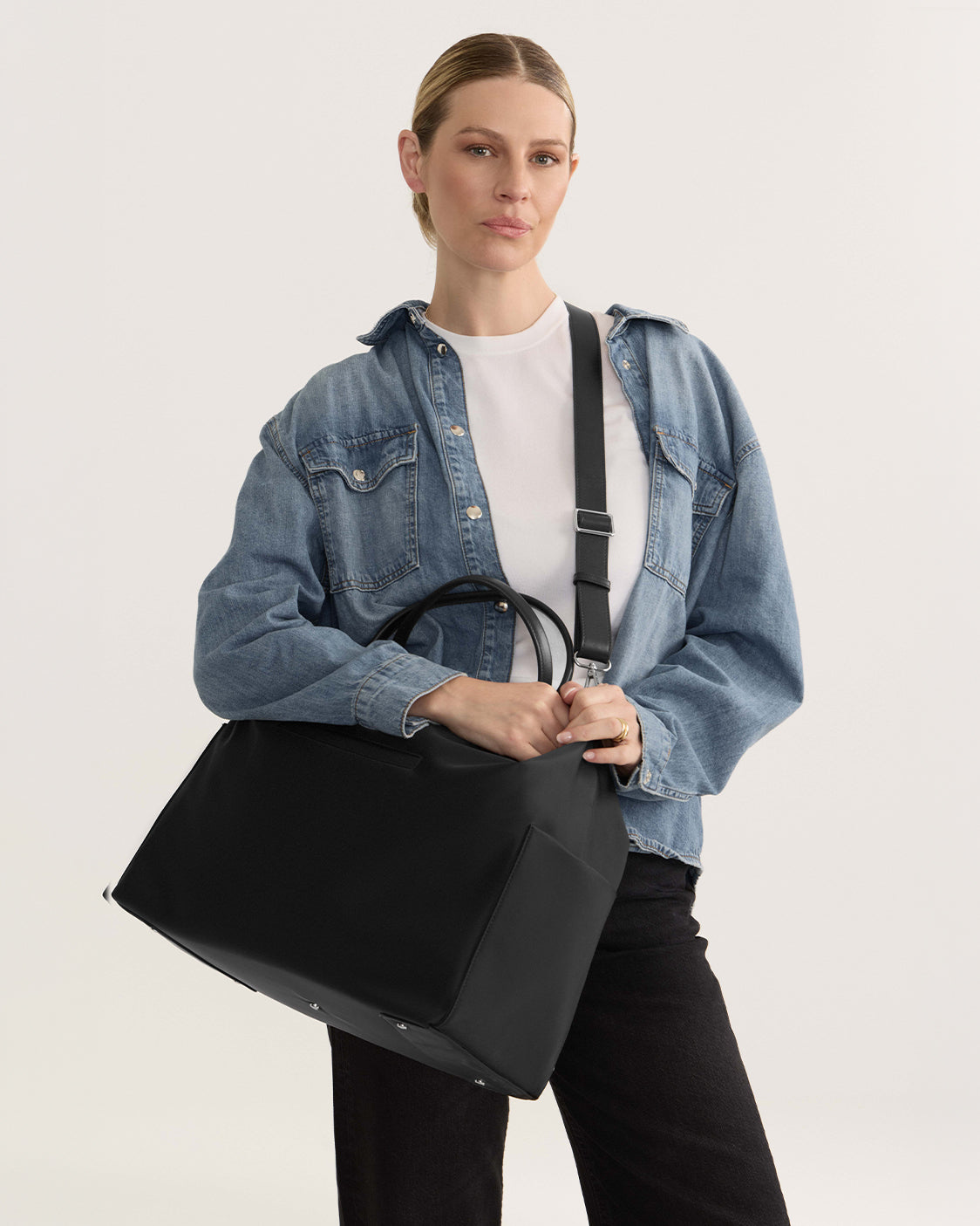 Nostra Nylon Carryall Bag with Luggage Sleeve and Multiple Pockets - Image 30