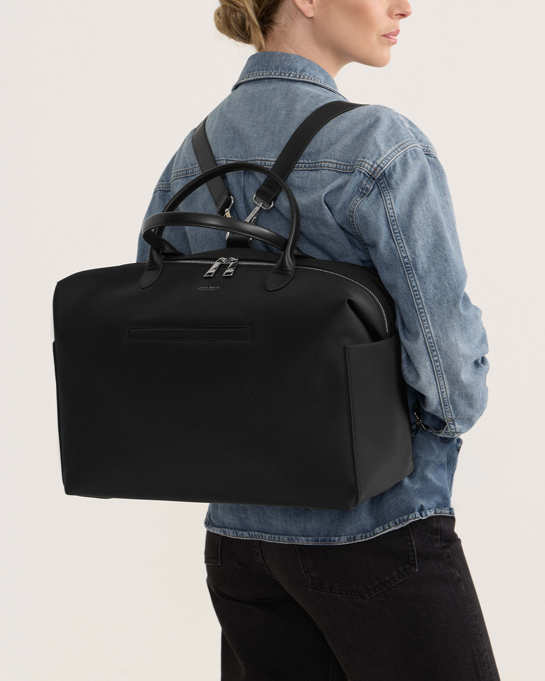 Nostra Nylon Carryall Bag with Luggage Sleeve and Multiple Pockets - Image 31