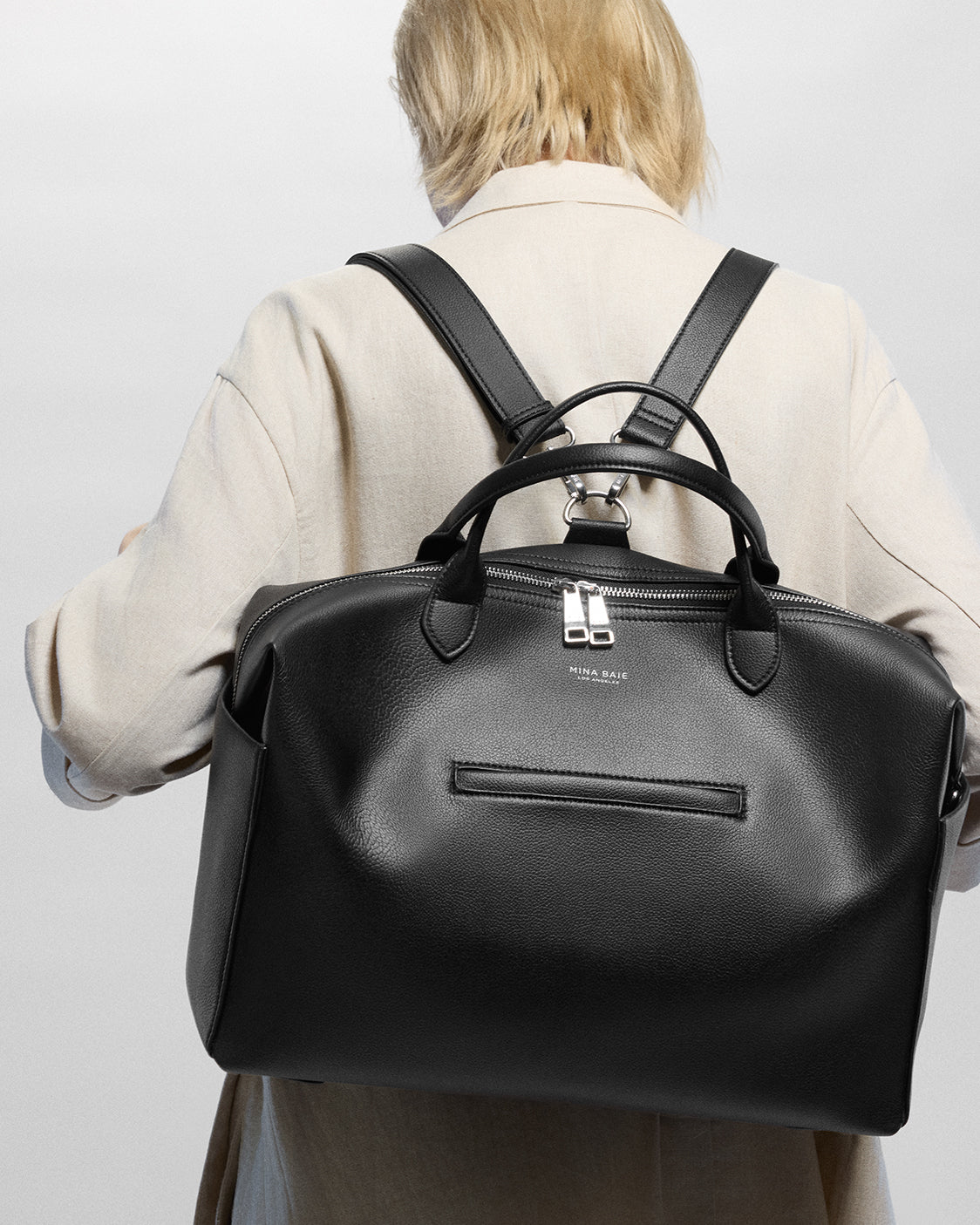 Nostra Vegan Leather Convertible Shoulder Crossbody Backpack Bag - Image 47