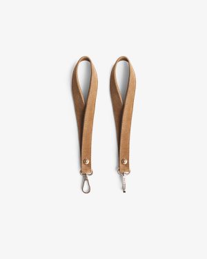 Nostra Suede Stroller Hooks with Anti-Slip Grip